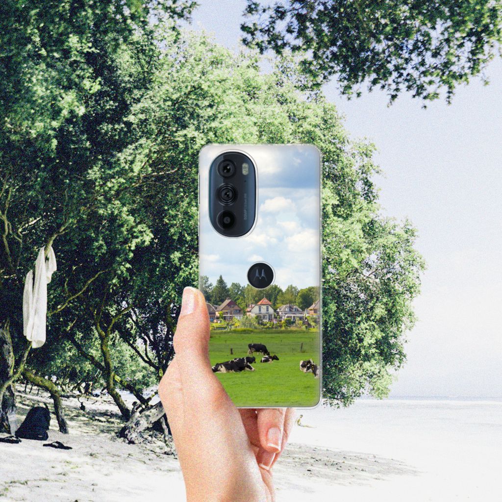 Motorola Edge 30 Pro TPU Hoesje Koeien B2C Telecom