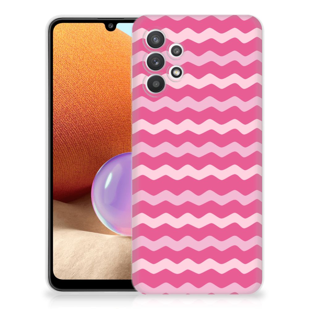 Samsung Galaxy A32 4G | A32 5G Enterprise Editie TPU bumper Waves Pink B2C Telecom