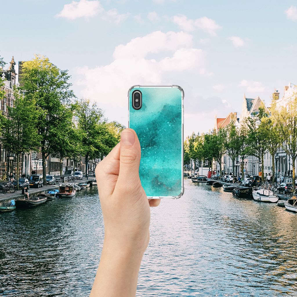 Back Cover Apple iPhone X | Xs Painting Blue