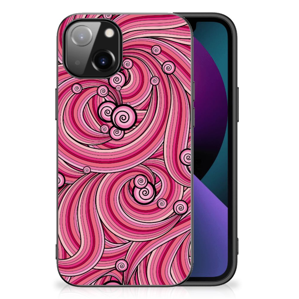 Apple iPhone 13 Leuk Telefoonhoesje Swirl Pink B2C Telecom