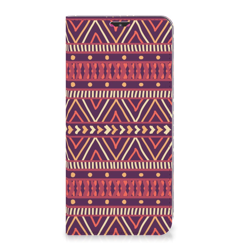 Samsung Galaxy M20 Hoesje met Magneet Aztec Paars
