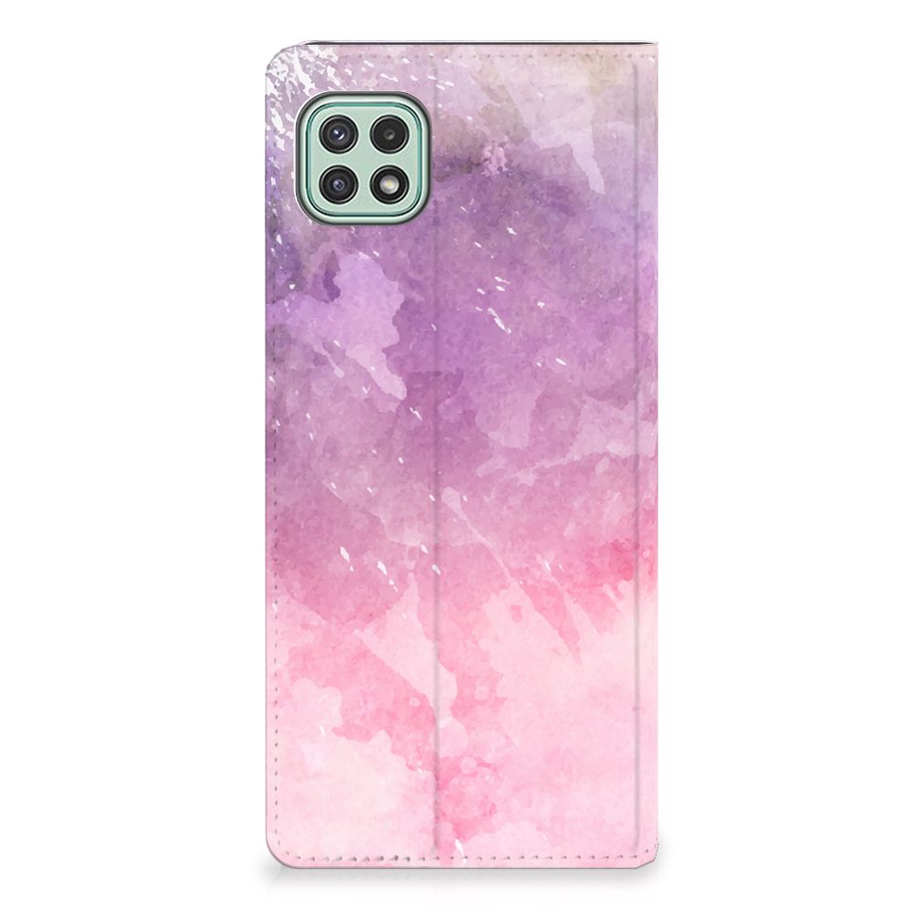 Bookcase Samsung Galaxy A22 5G Pink Purple Paint - B2C Telecom