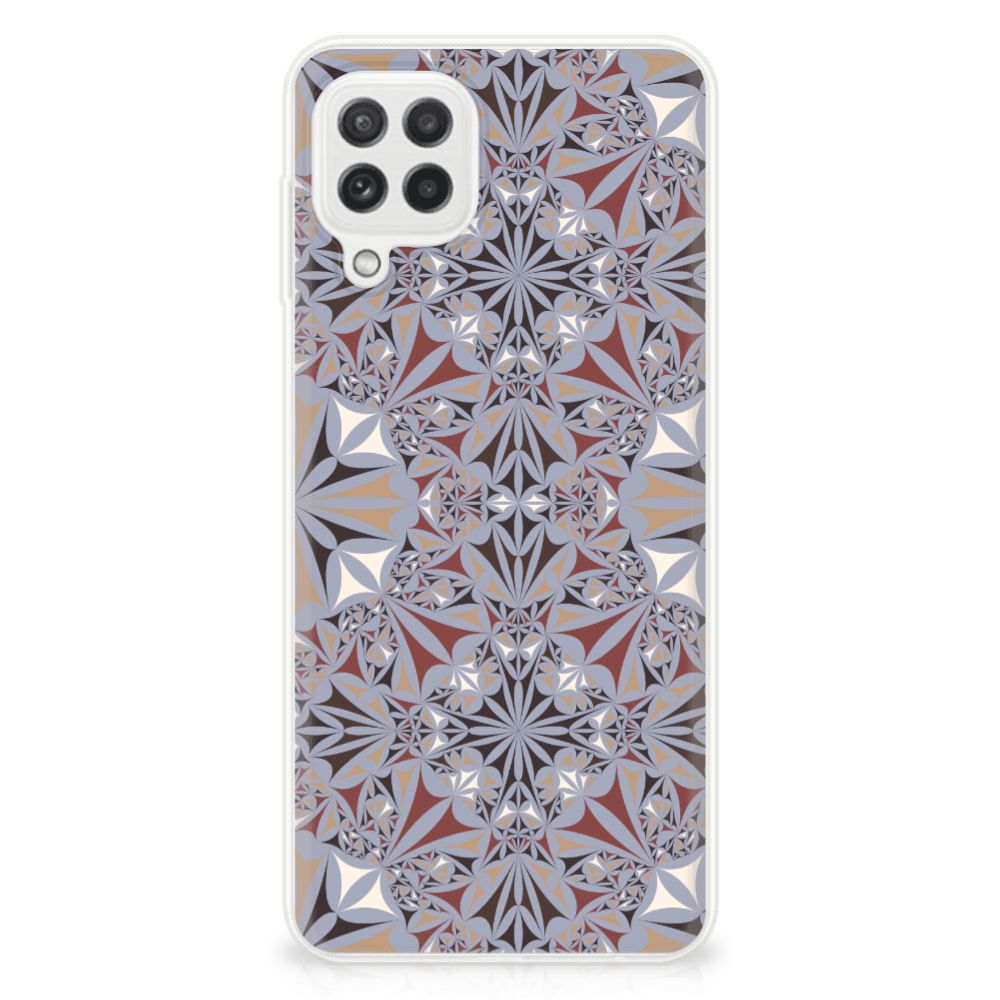 Samsung Galaxy A22 4G | M22 TPU Siliconen Hoesje Flower Tiles B2C Telecom