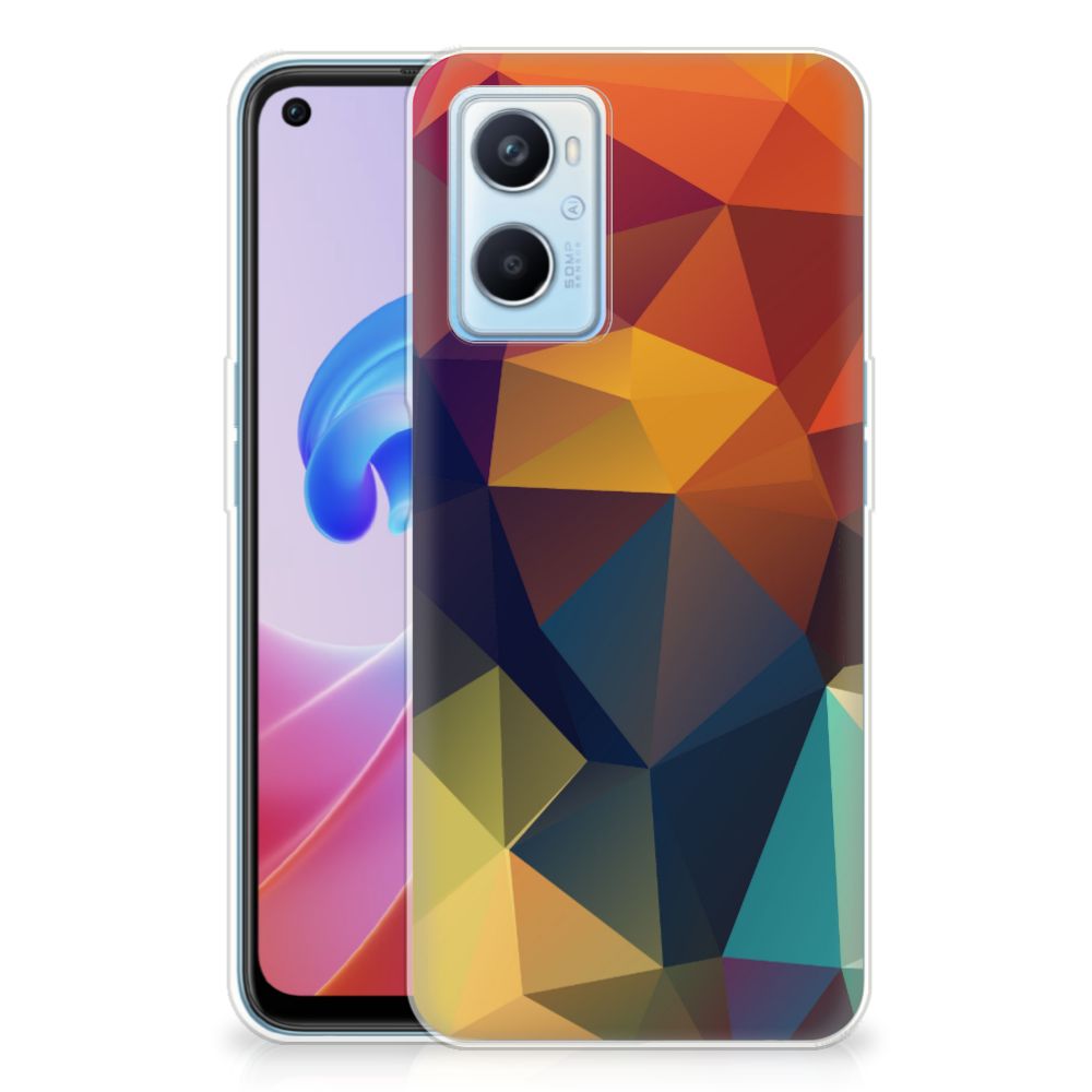 OPPO A96 | OPPO A76 TPU Hoesje Polygon Color