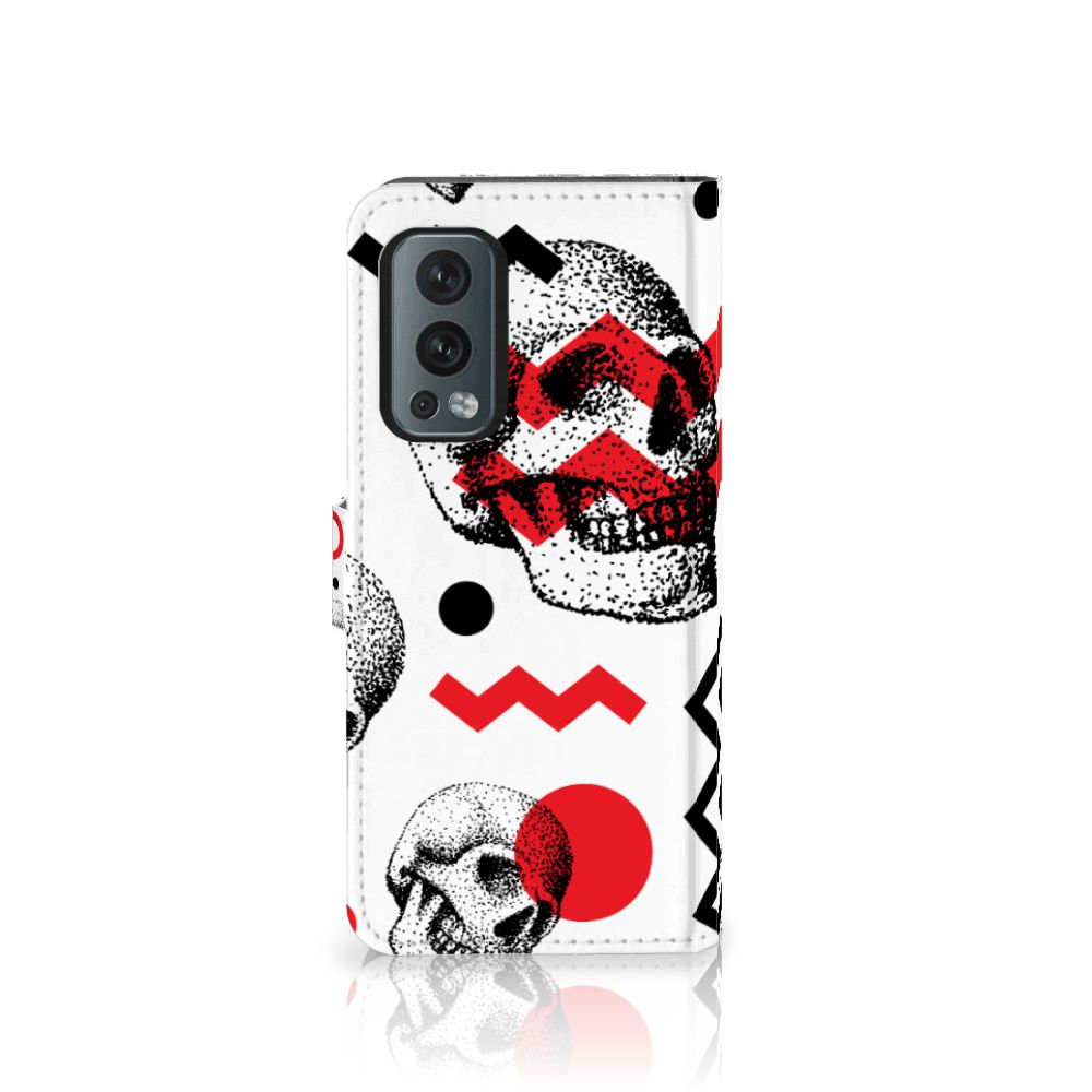 Telefoonhoesje met Naam OnePlus Nord 2 5G Skull Red