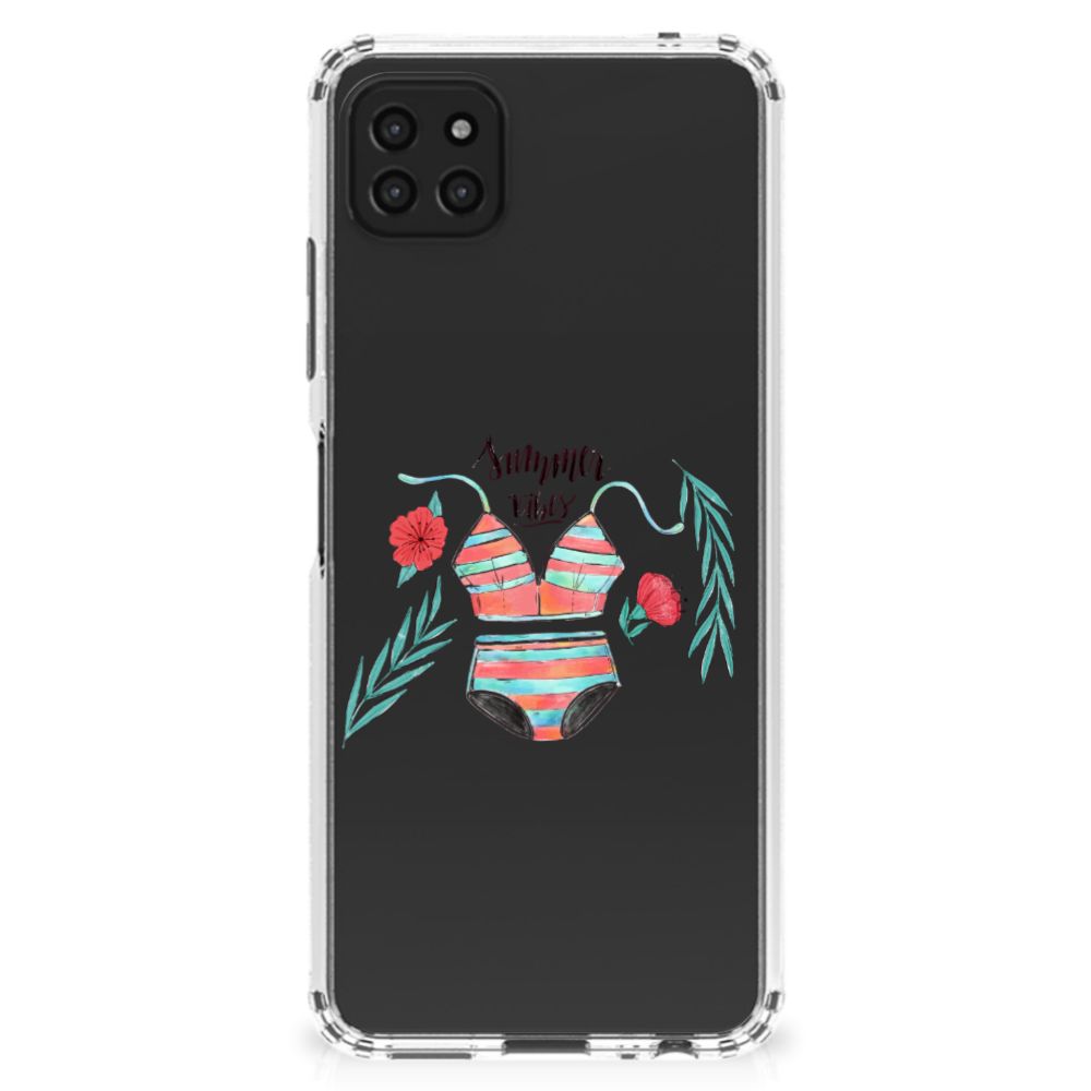 Samsung Galaxy A22 5G Stevig Bumper Hoesje Boho Summer