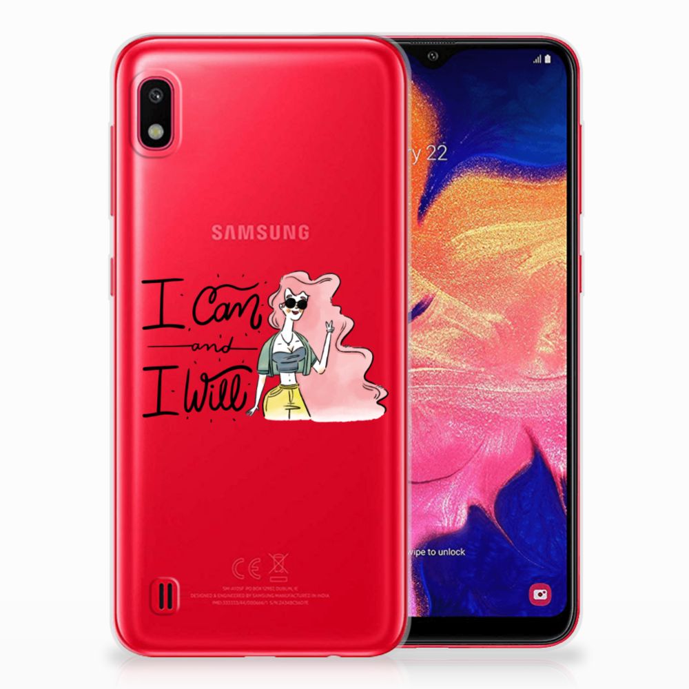 Samsung Galaxy A10 Telefoonhoesje met Naam i Can
