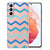 Samsung Galaxy S21 TPU bumper Zigzag Blauw