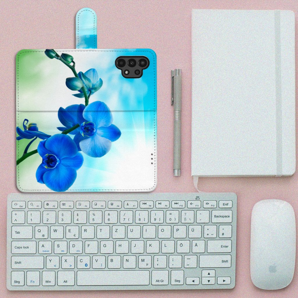 Samsung Galaxy A13 (4G) Hoesje Orchidee Blauw - Cadeau voor je Moeder