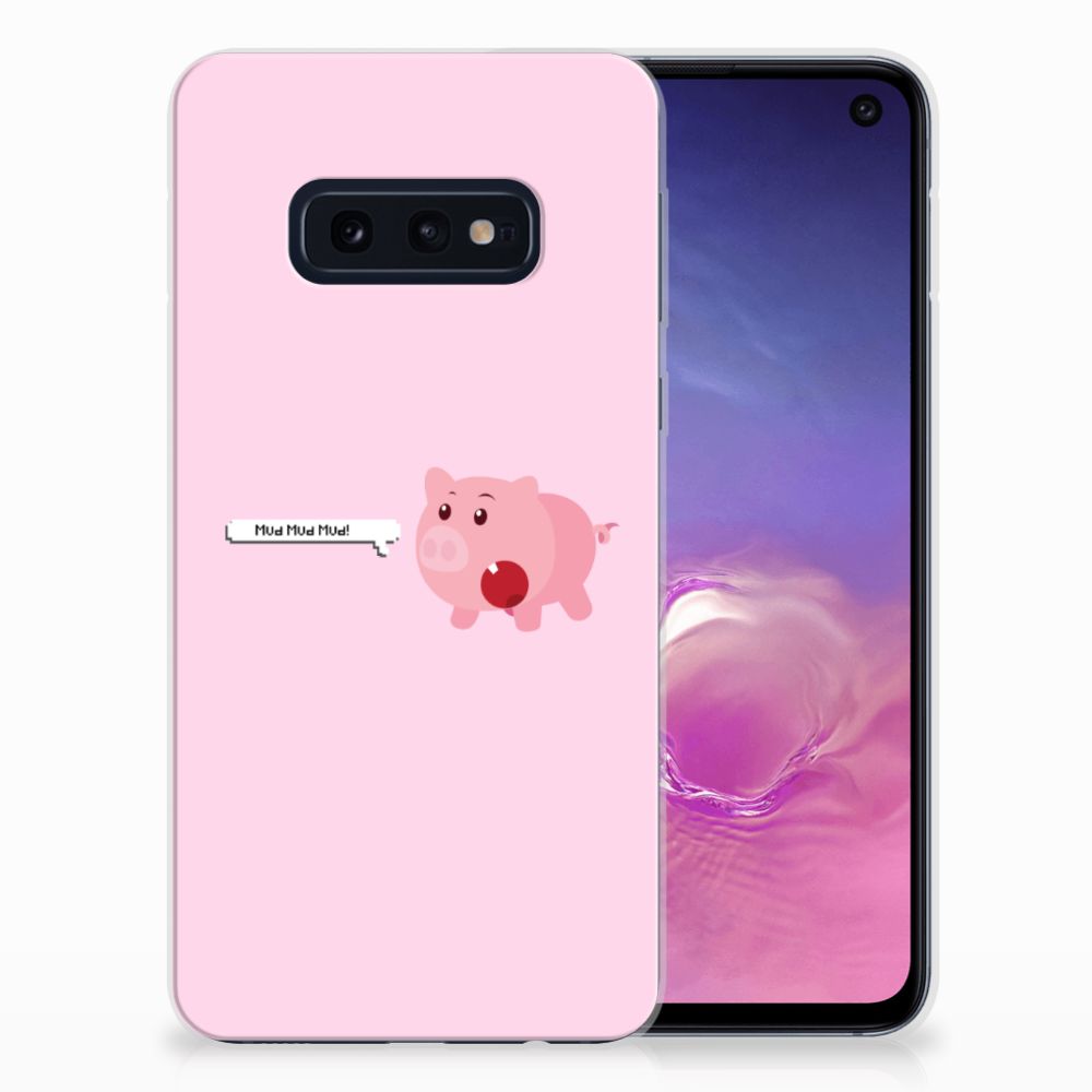 Samsung Galaxy S10e Telefoonhoesje met Naam Pig Mud