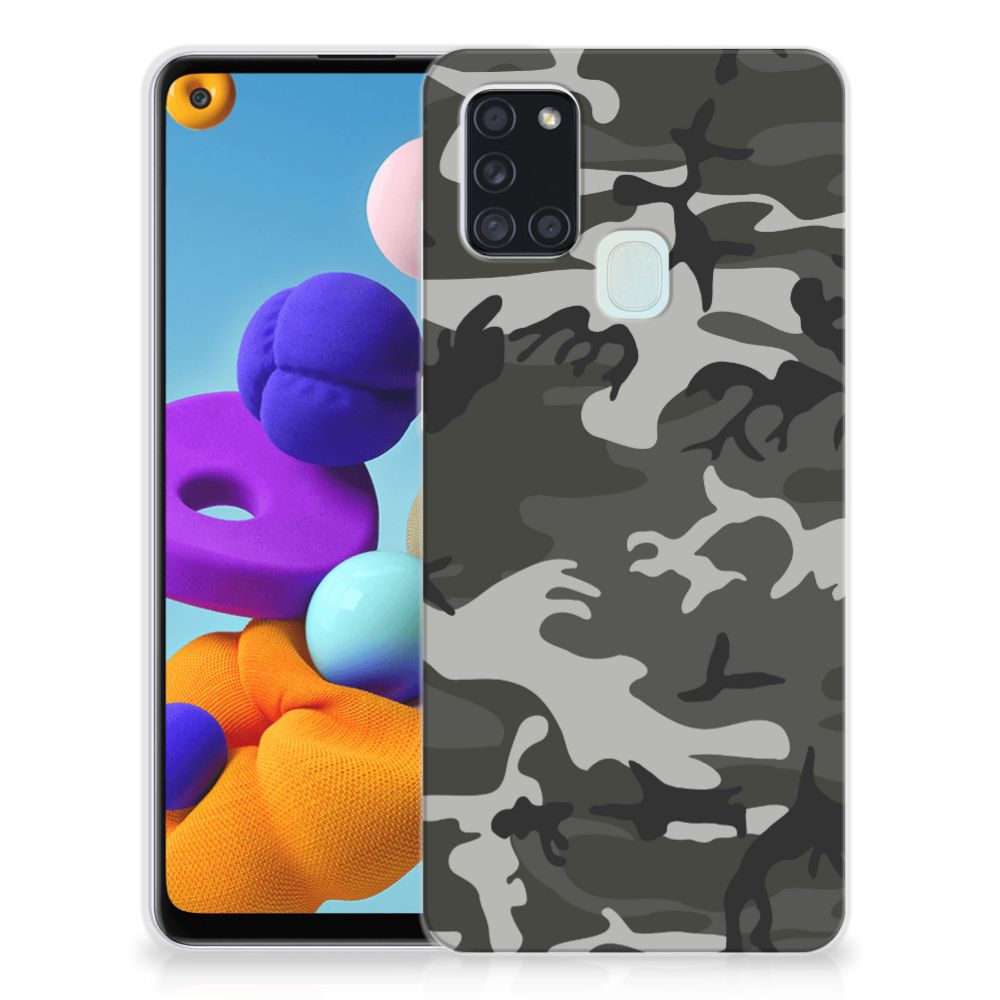 Samsung Galaxy A21s TPU bumper Army Light