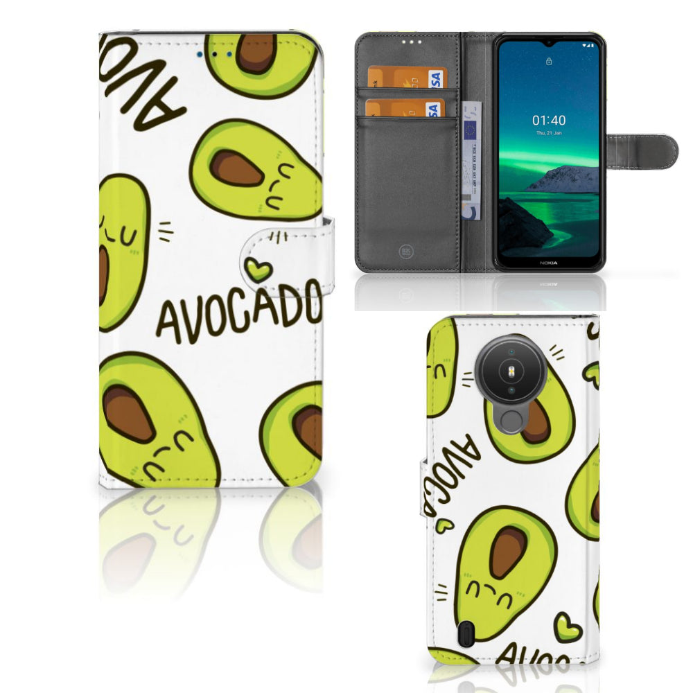 Nokia 1.4 Leuk Hoesje Avocado Singing