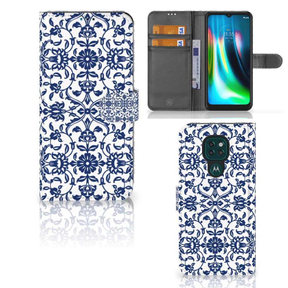 Motorola Moto G9 Play | E7 Plus Hoesje Flower Blue