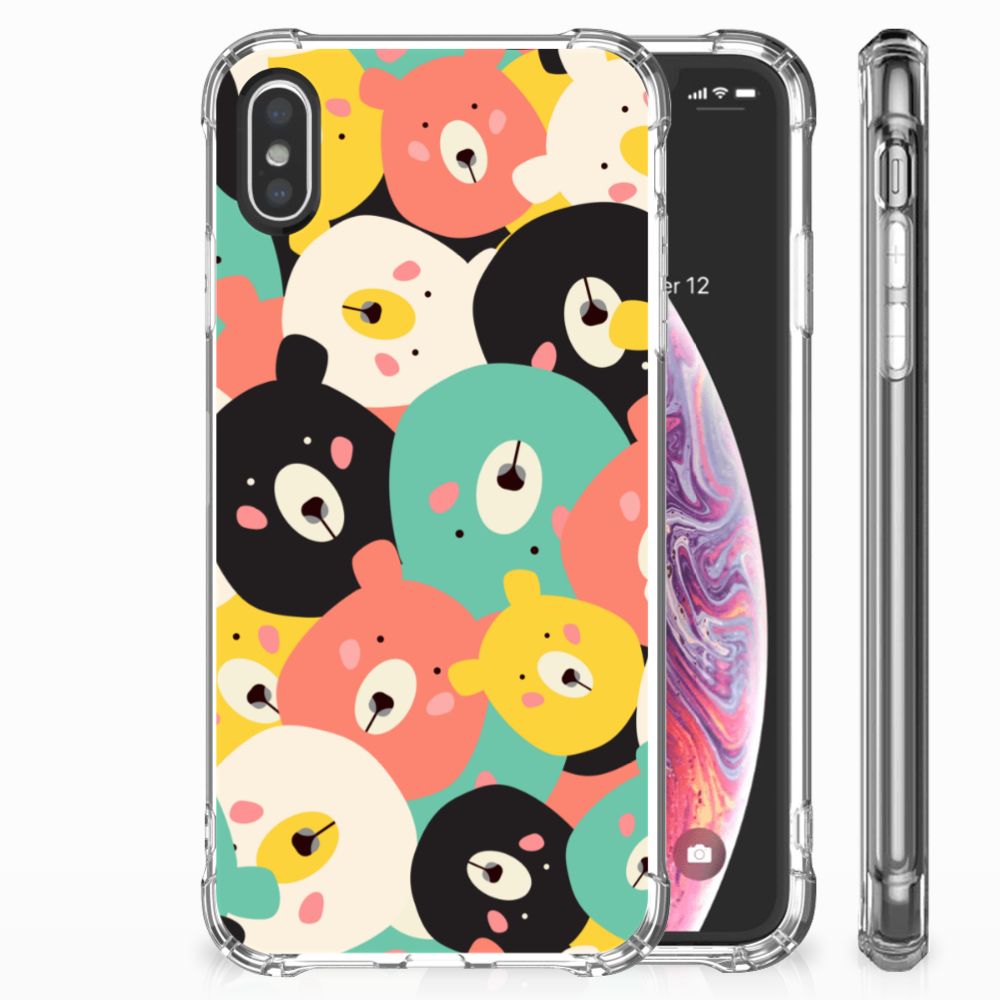 Apple iPhone X | Xs Stevig Bumper Hoesje Bears