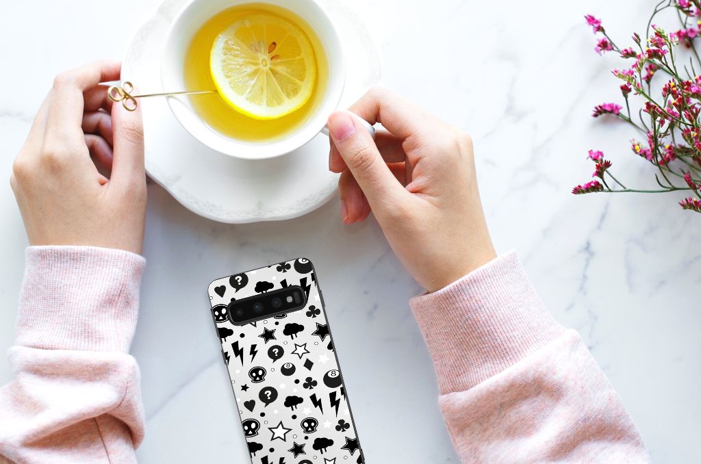 Mobiel Case Samsung Galaxy S10 Silver Punk B2C Telecom