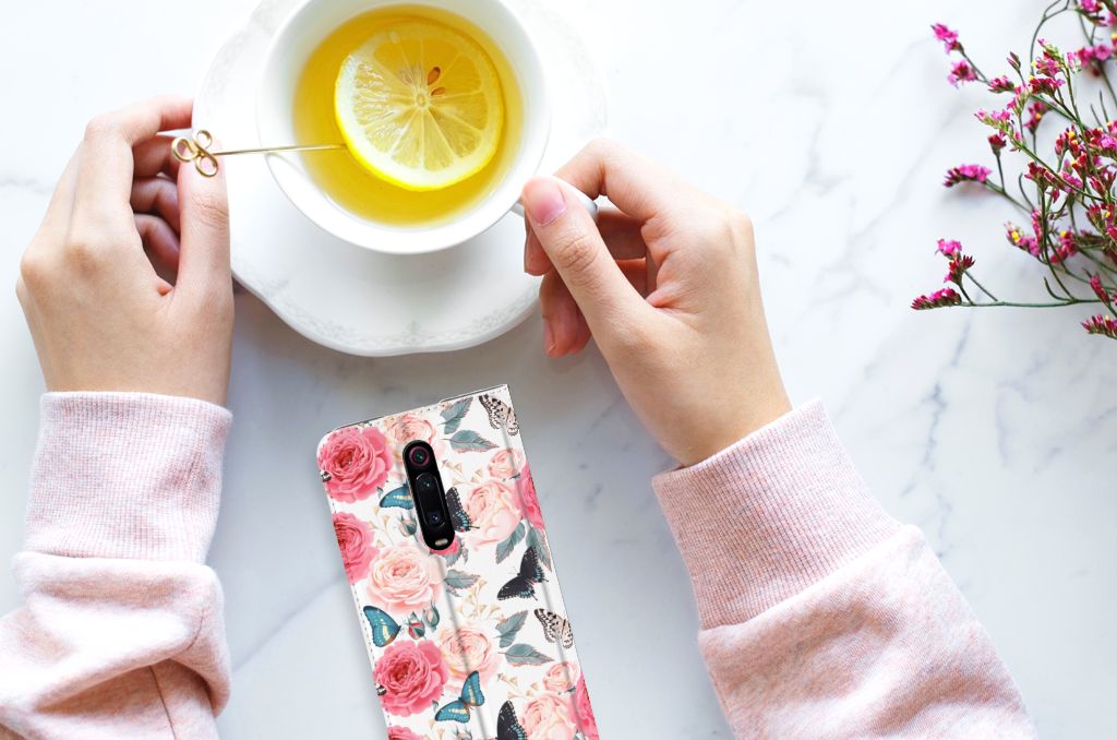 Xiaomi Redmi K20 Pro Smart Cover Butterfly Roses - B2C Telecom