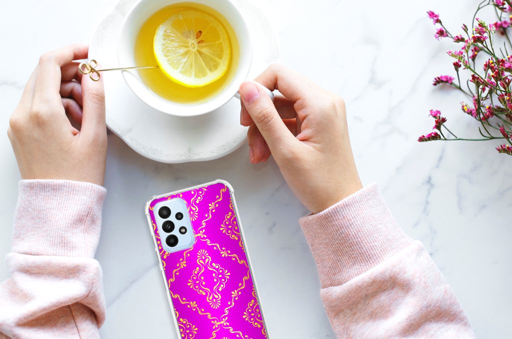 Anti Shock Case Samsung Galaxy A23 Barok Roze - B2C Telecom