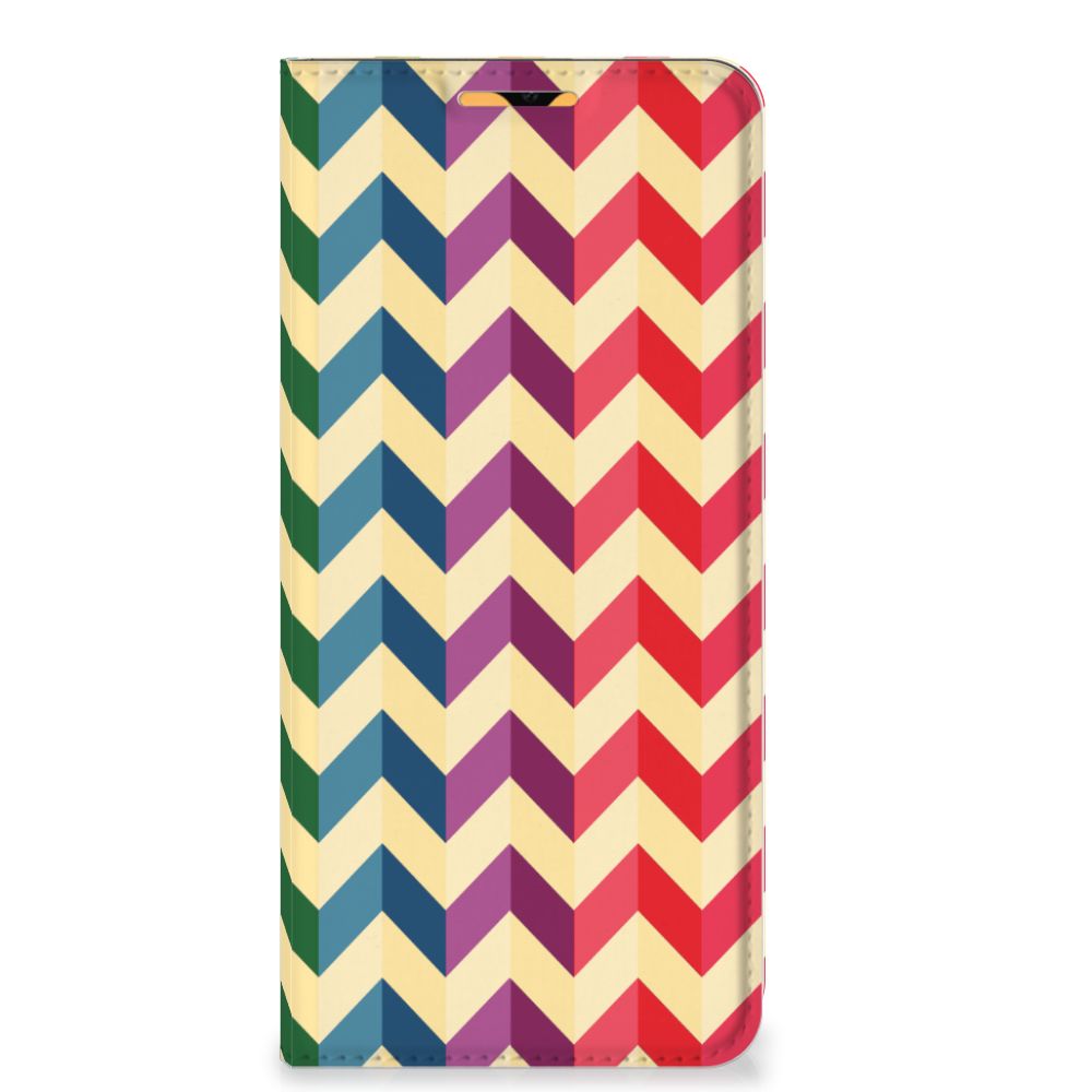 OPPO A15 Hoesje met Magneet Zigzag Multi Color - B2C Telecom