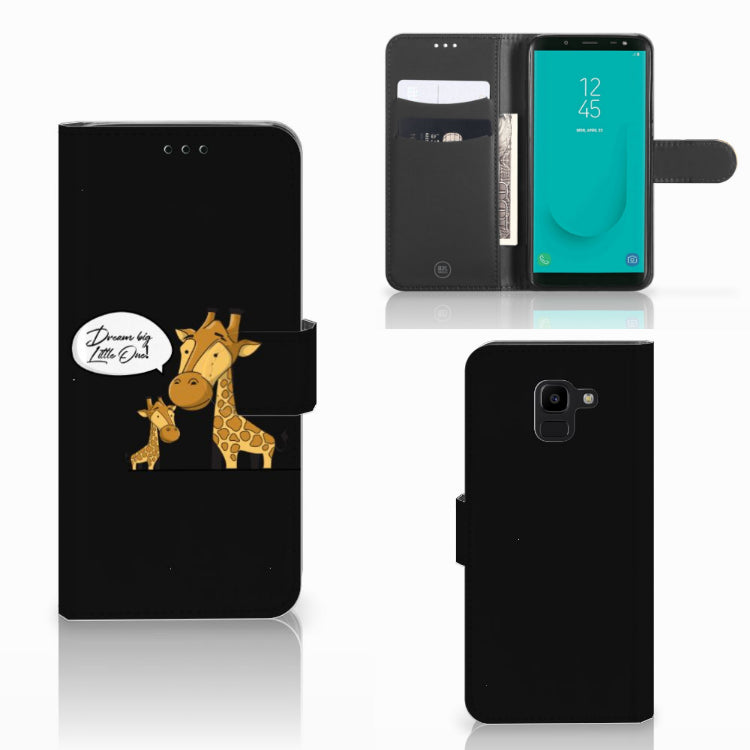 Samsung Galaxy J6 2018 Leuk Hoesje Giraffe