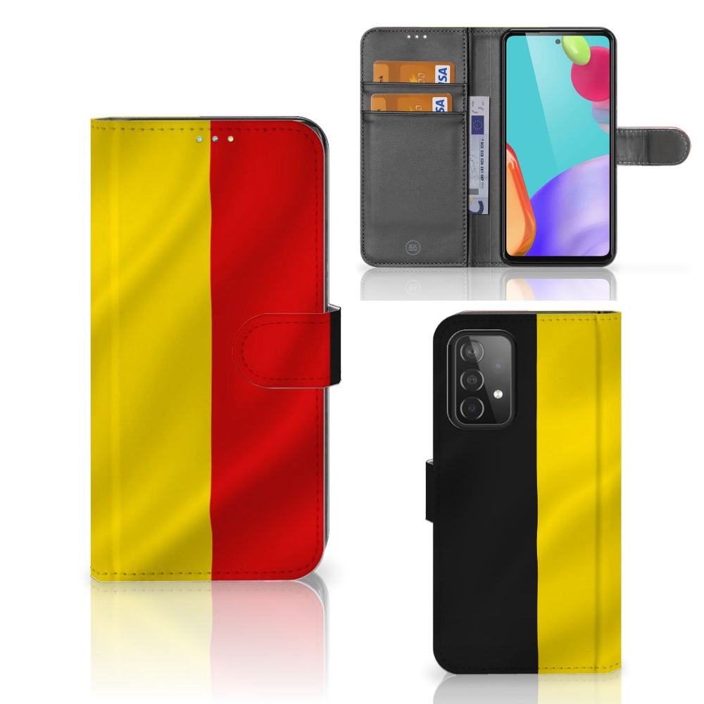 Samsung Galaxy A52 Bookstyle Case Belgische Vlag