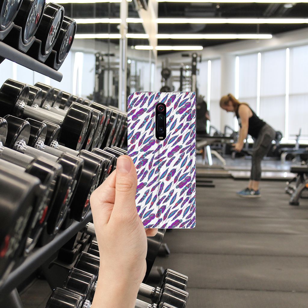Xiaomi Redmi K20 Pro Hoesje met Magneet Feathers Color - B2C Telecom