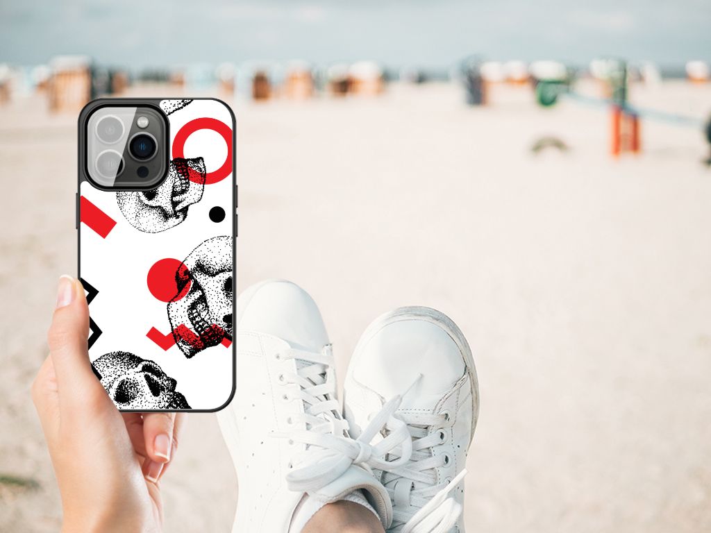 Telefoonhoesje iPhone 13 Pro Max Skull Red B2C Telecom