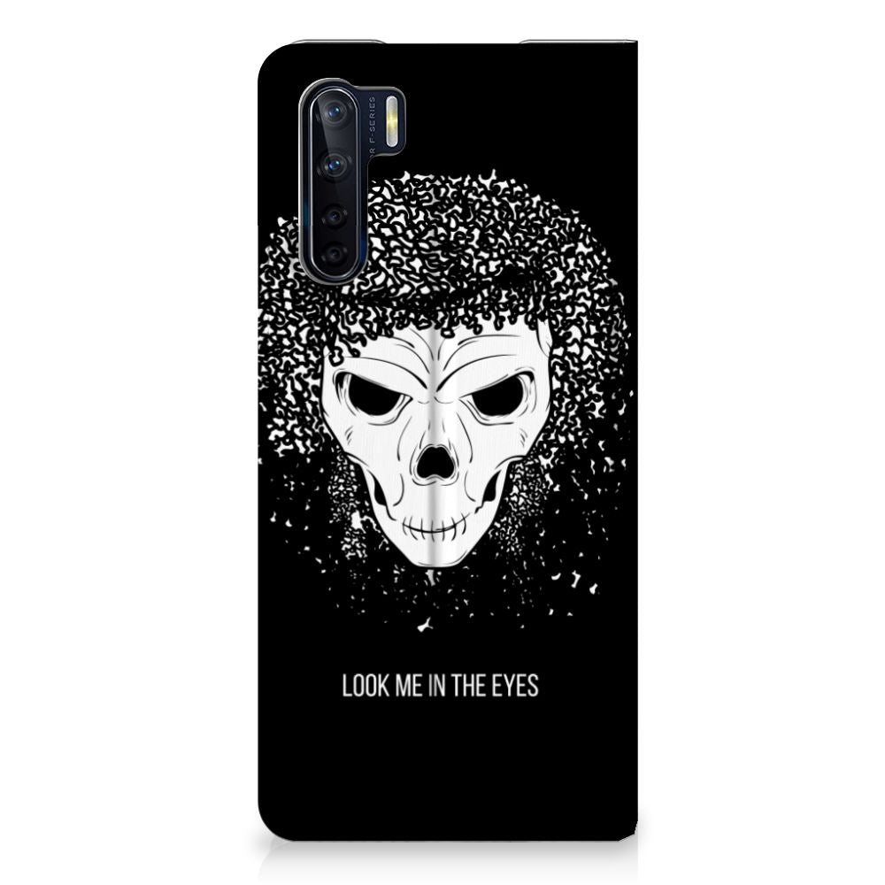 Mobiel BookCase OPPO Reno3 | A91 Skull Hair - B2C Telecom