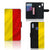 Huawei Y7 (2019) Bookstyle Case Belgische Vlag