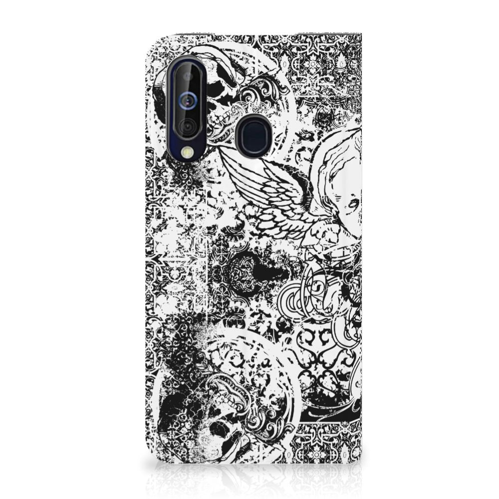 Mobiel BookCase Samsung Galaxy A60 Skulls Angel