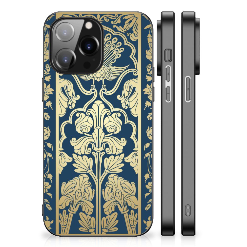 iPhone 14 Pro Max Bloemen Hoesje Beige Flowers