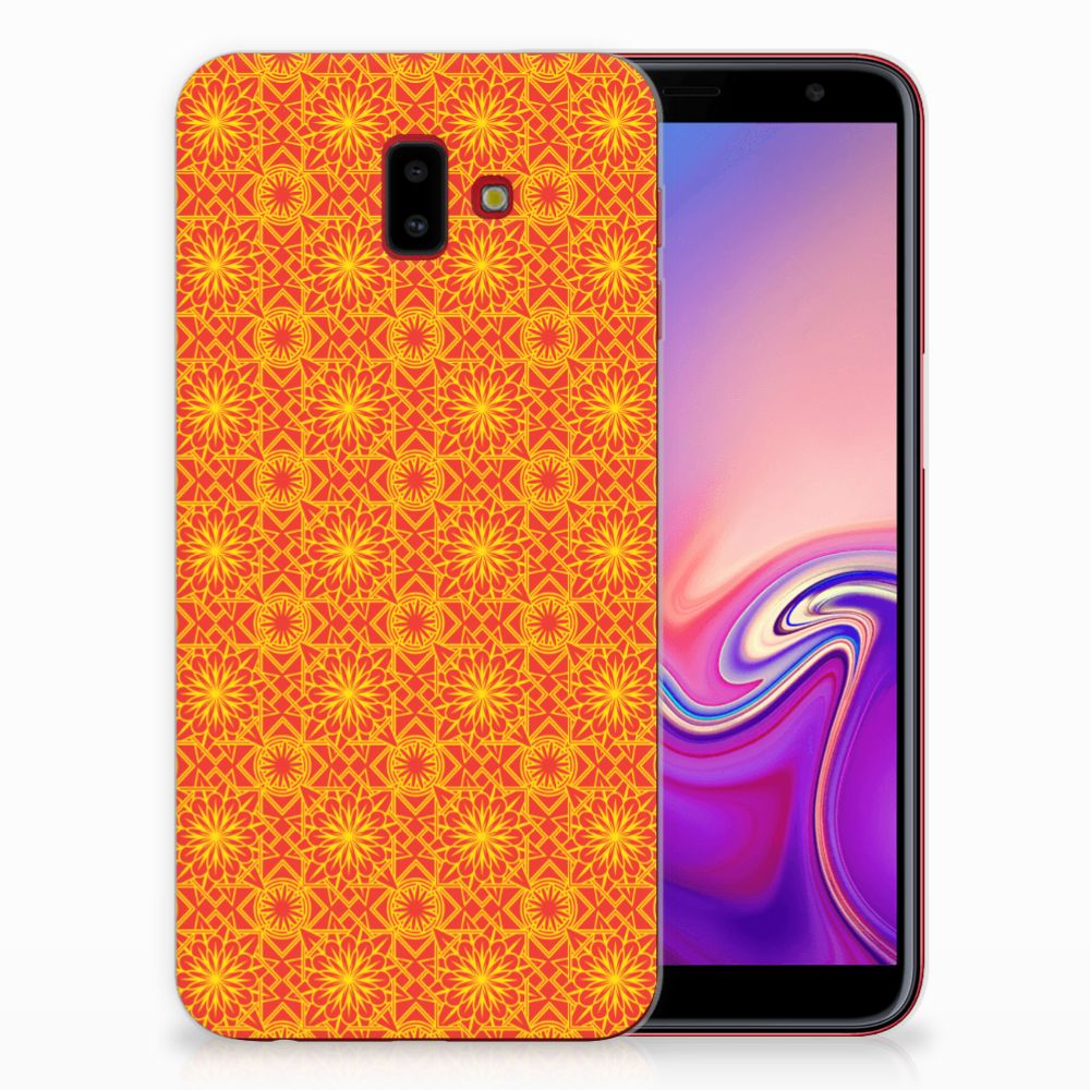 Samsung Galaxy J6 Plus (2018) TPU bumper Batik Oranje