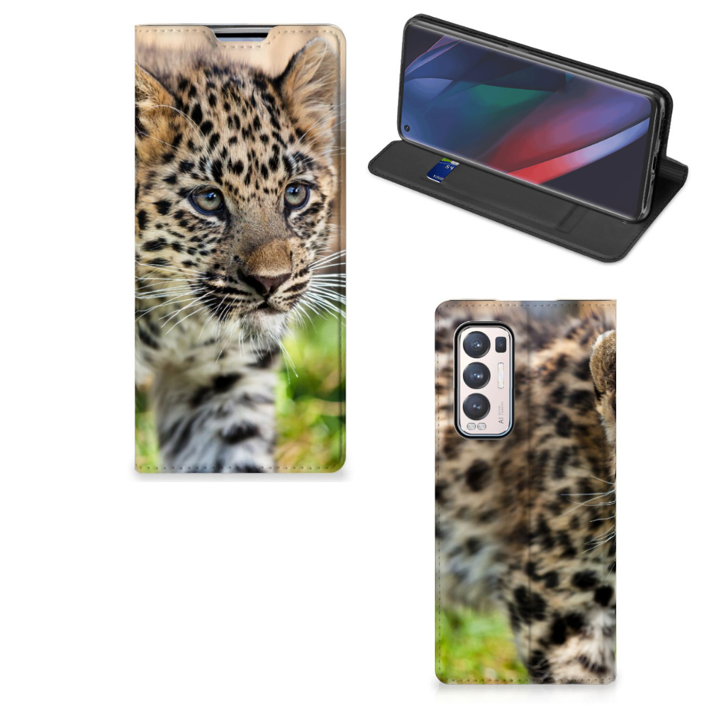 OPPO Find X3 Neo Hoesje maken Baby Luipaard - B2C Telecom