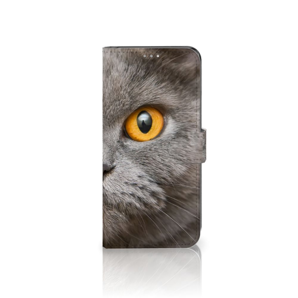 Telefoonhoesje met Pasjes OnePlus Nord N100 Britse Korthaar met indrukwekkende kattenfotografie