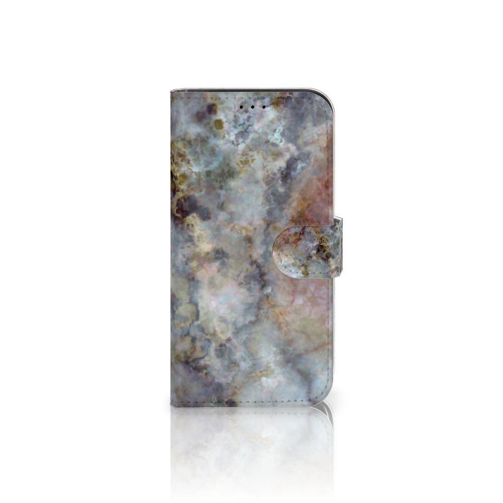 iPhone 13 Pro Bookcase Marmer Grijs