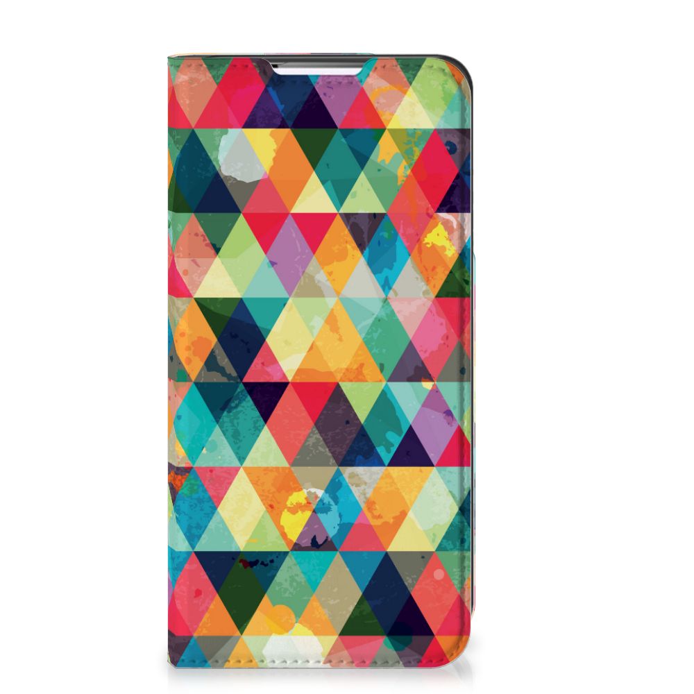 Samsung Galaxy S22 Plus Hoesje met Magneet Geruit - B2C Telecom