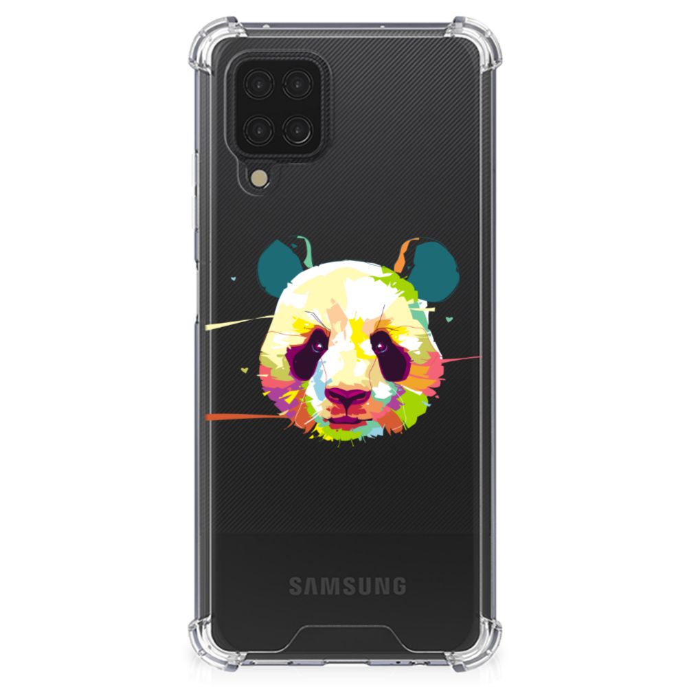 Samsung Galaxy A12 Stevig Bumper Hoesje Panda Color - B2C Telecom