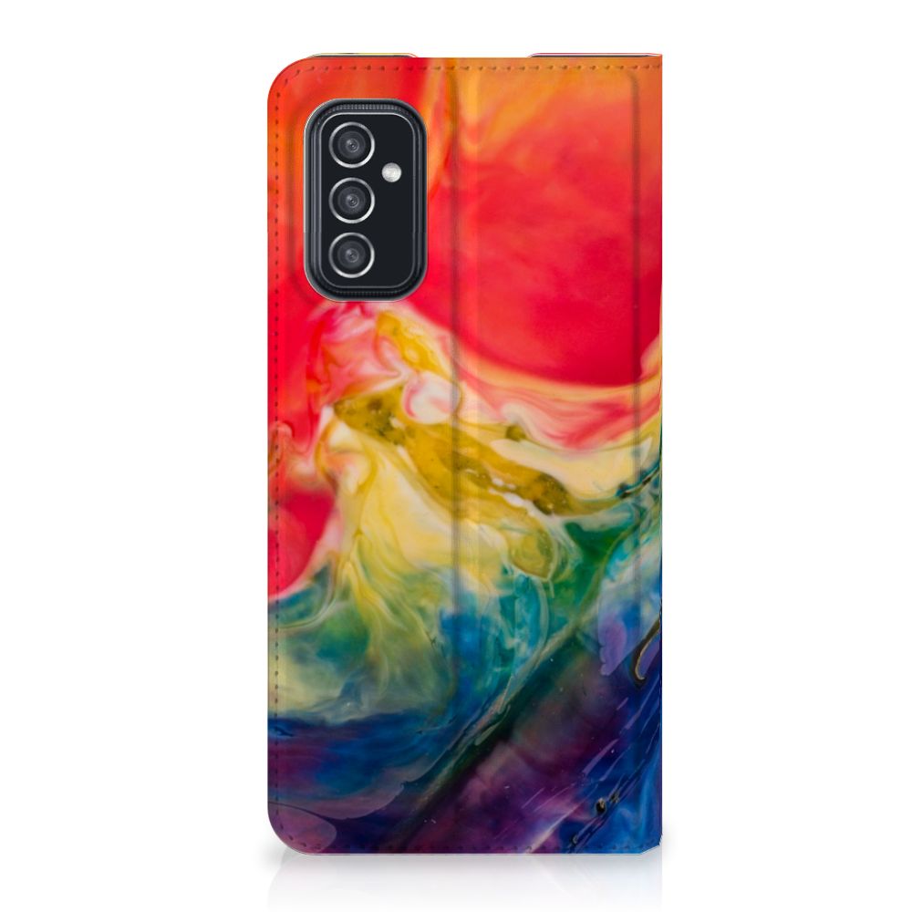 Bookcase Samsung Galaxy M52 Watercolor Dark - B2C Telecom