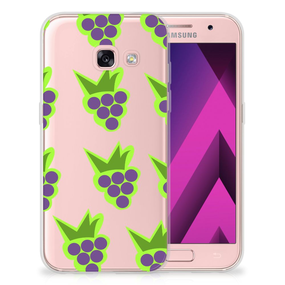 Samsung Galaxy A3 2017 Siliconen Case Druiven