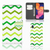 Samsung Galaxy A10 Telefoon Hoesje Zigzag Groen