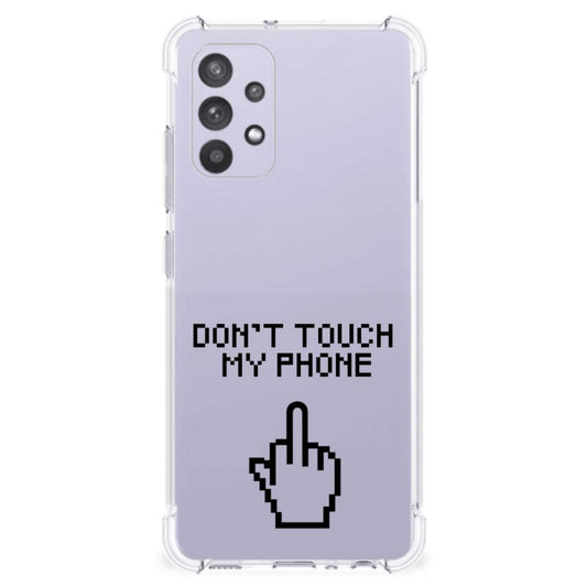 Samsung Galaxy A32 4G | A32 5G Enterprise Editie Anti Shock Case Finger Don't Touch My Phone B2C Telecom