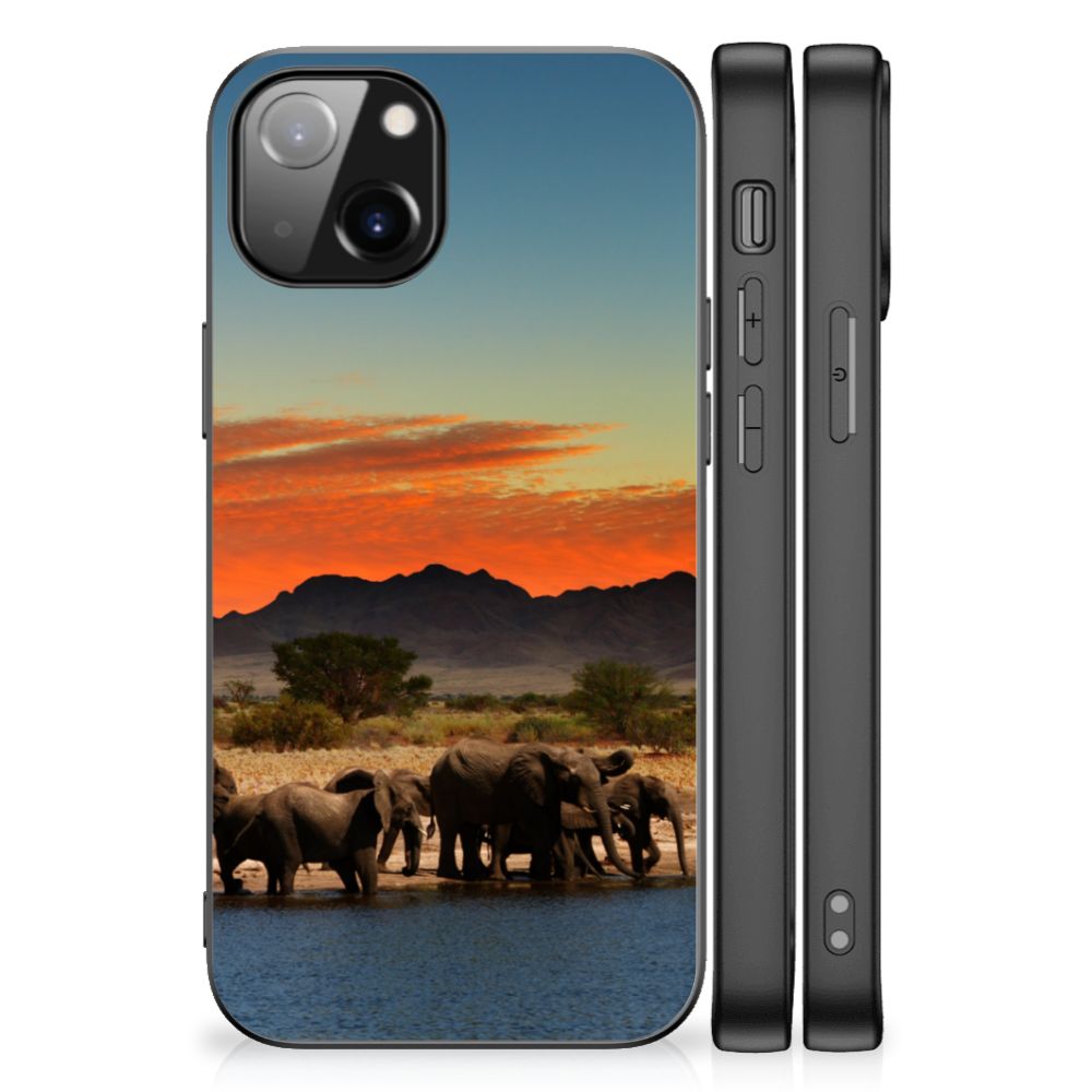 Apple iPhone 13 Dierenprint Telefoonhoesje Olifanten B2C Telecom