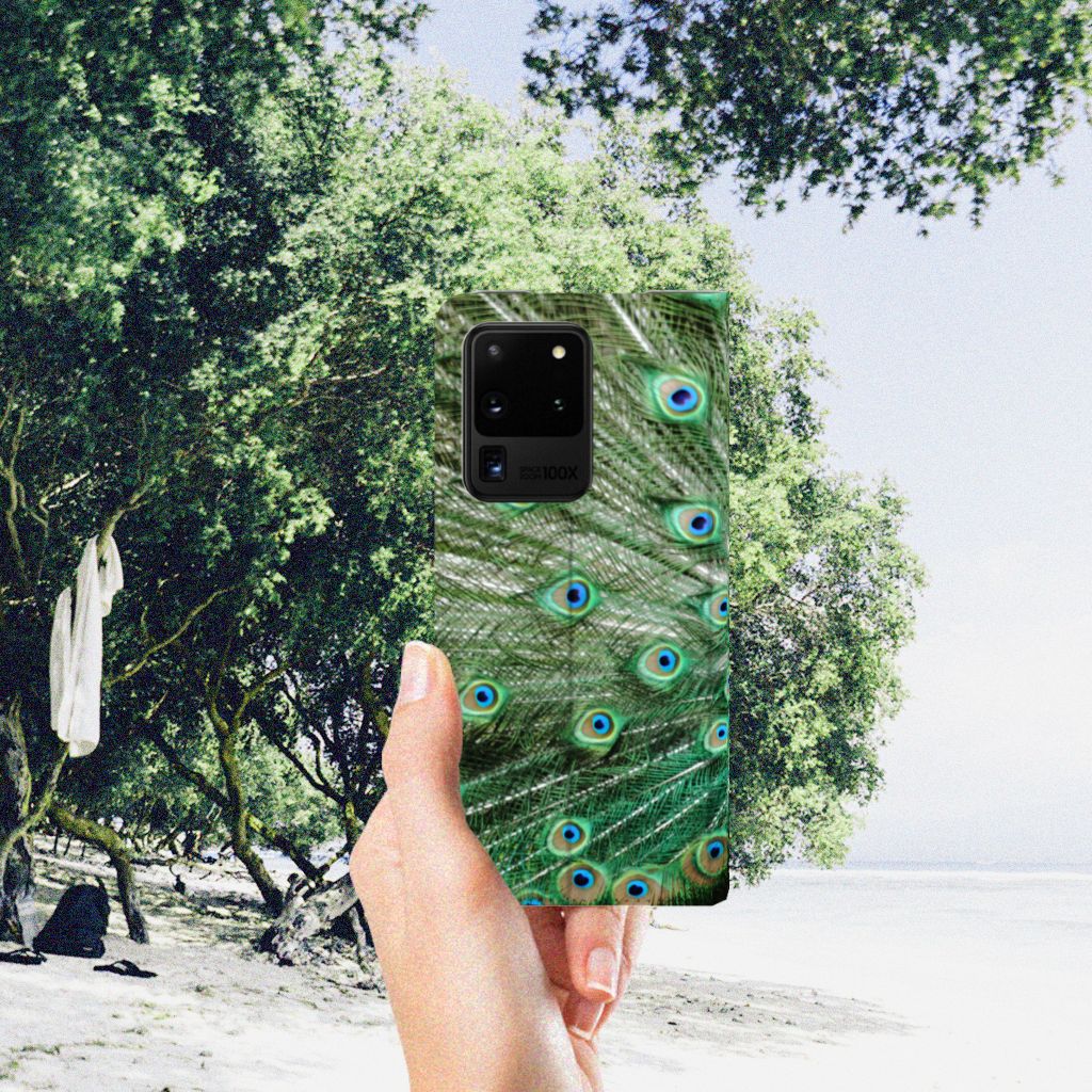 Samsung Galaxy S20 Ultra Hoesje maken Pauw - B2C Telecom