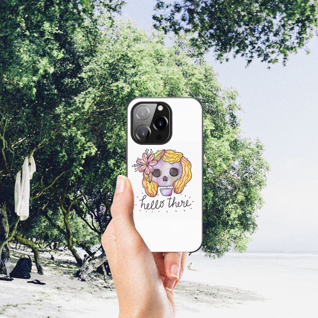 Telefoonhoesje iPhone 14 Pro Boho Skull B2C Telecom