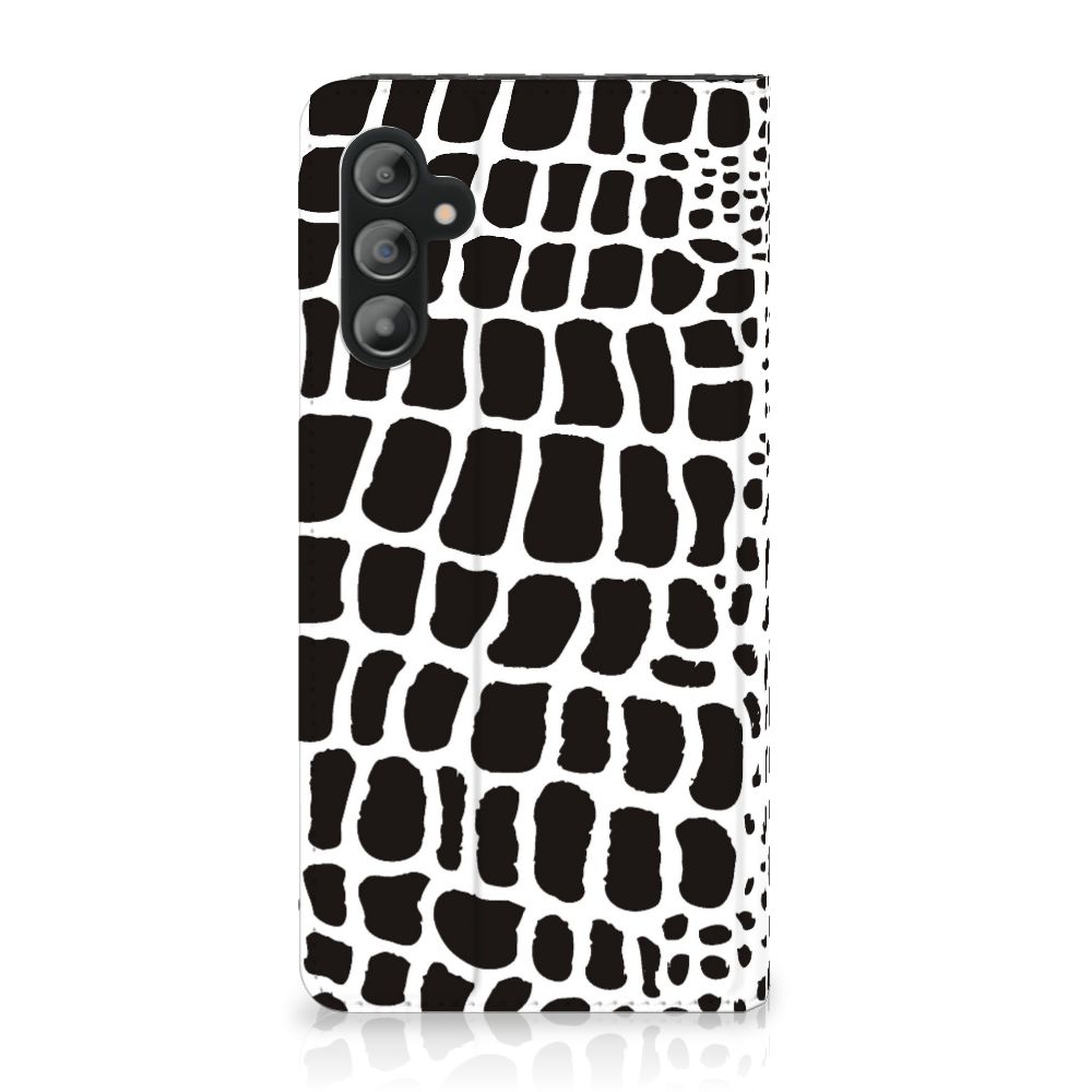 Samsung Galaxy A14 4G Hoesje maken Slangenprint met zwart-witte slangenprint design