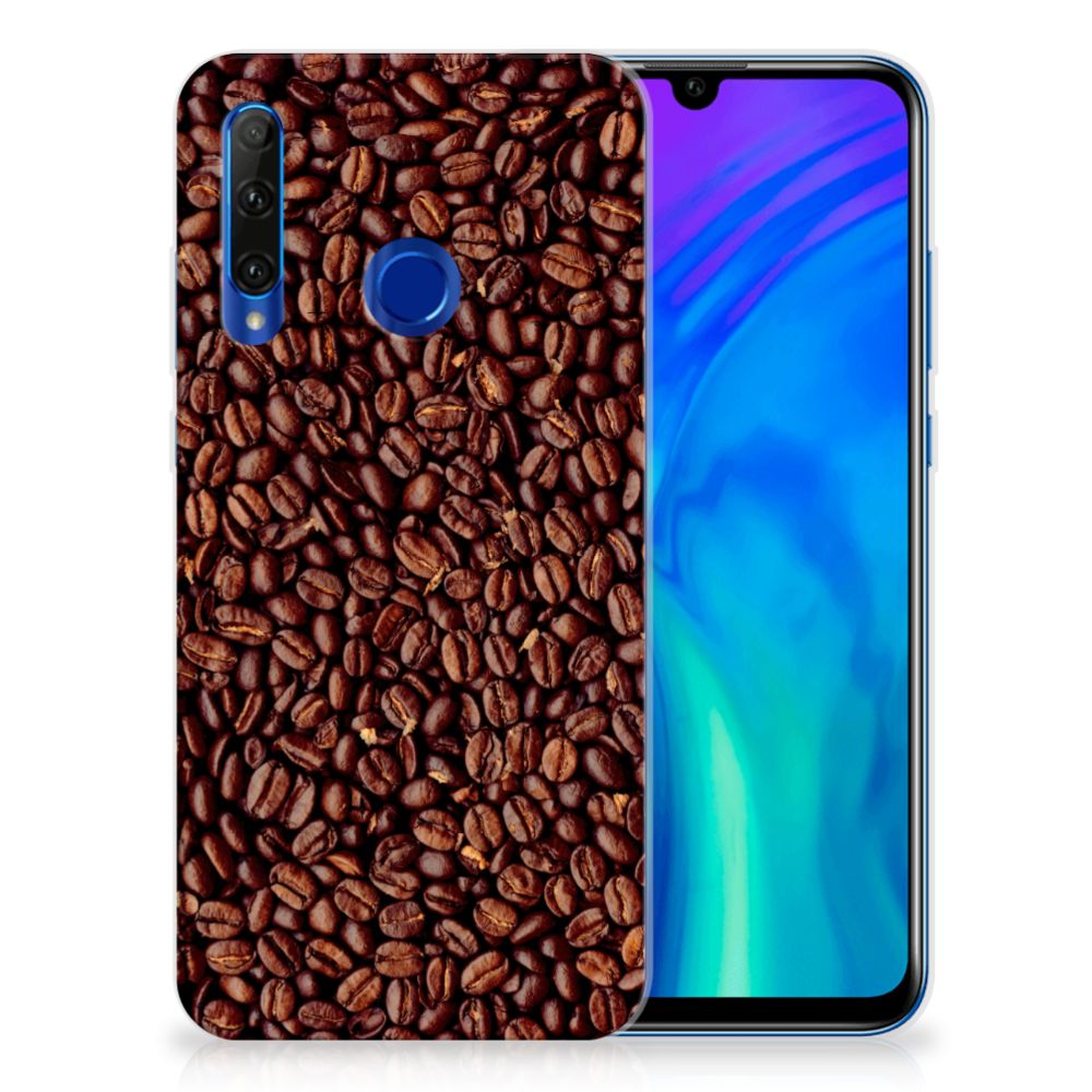 Honor 20 Lite Siliconen Case Koffiebonen