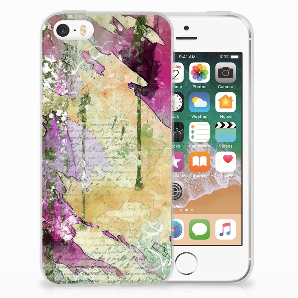 Hoesje maken Apple iPhone SE | 5S Letter Painting