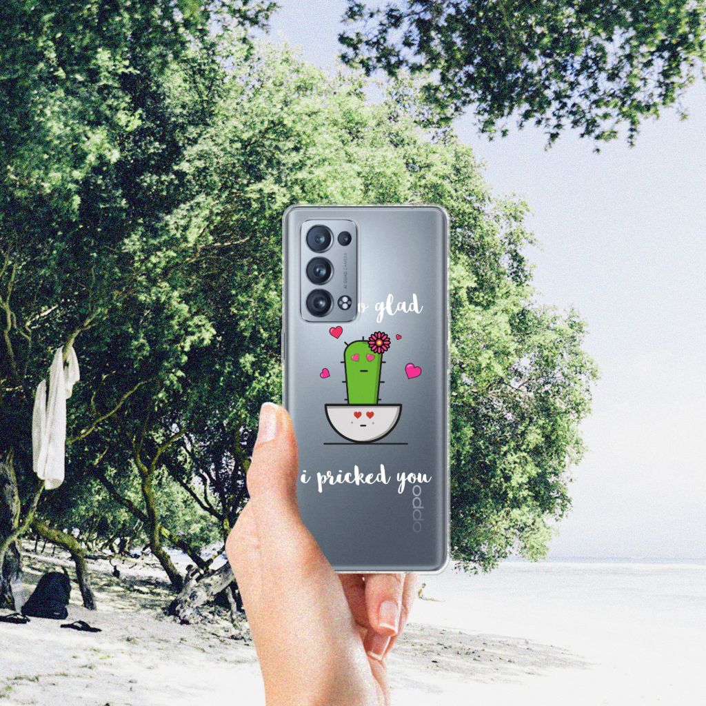 OPPO Reno 6 Pro Plus 5G Telefoonhoesje met Naam Cactus Glad B2C Telecom