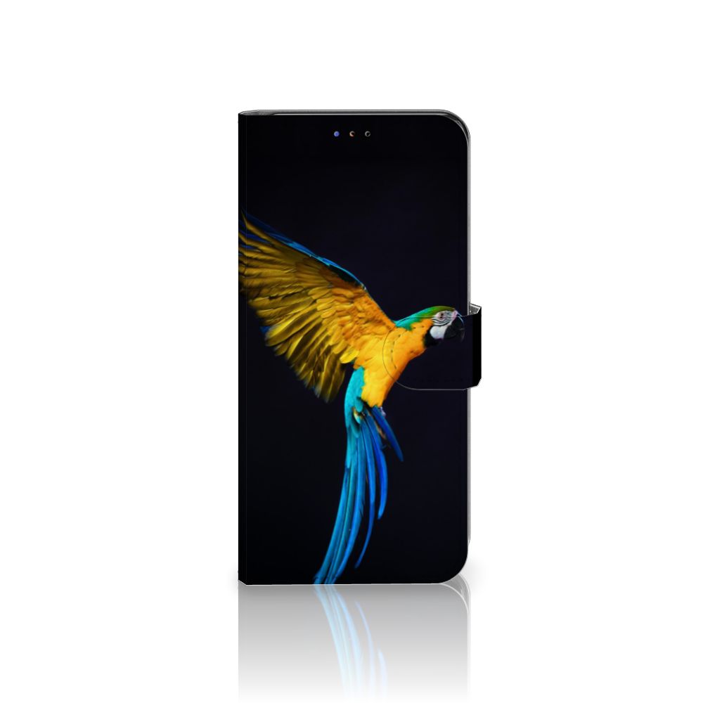 Samsung Galaxy A20s Telefoonhoesje met Pasjes Papegaai