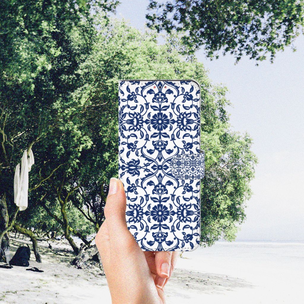 Samsung Galaxy A13 (4G) Hoesje Flower Blue