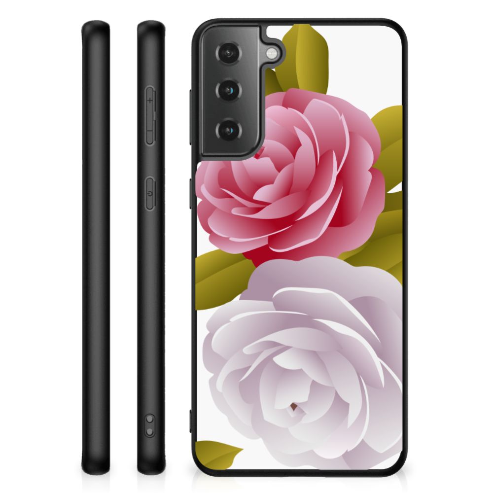 Samsung Galaxy S21 Plus Bloemen Hoesje Roses B2C Telecom